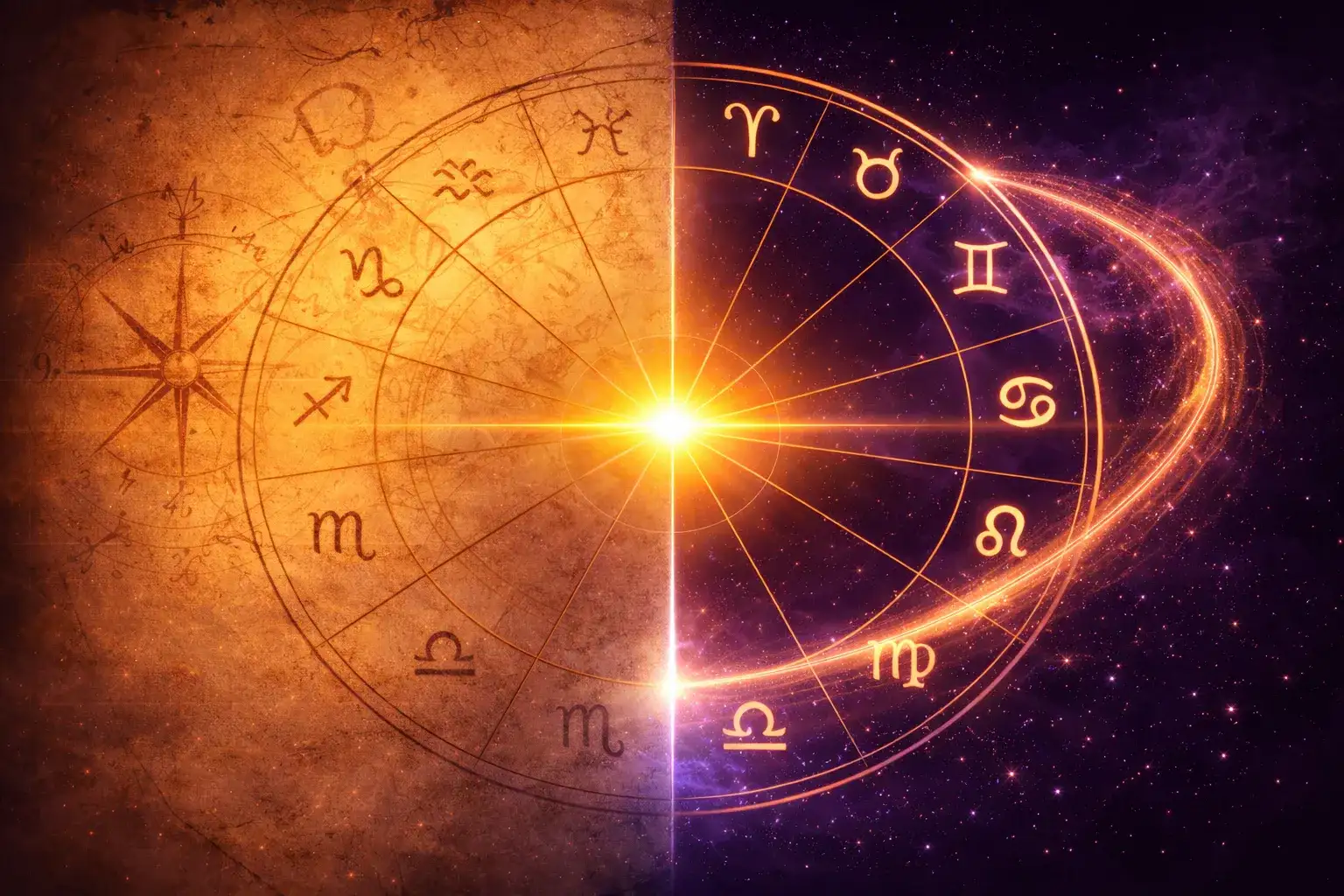 História da astrologia de revolução solar — de mapas zodiacais medievais desenhados à mão até cálculo celeste digital moderno