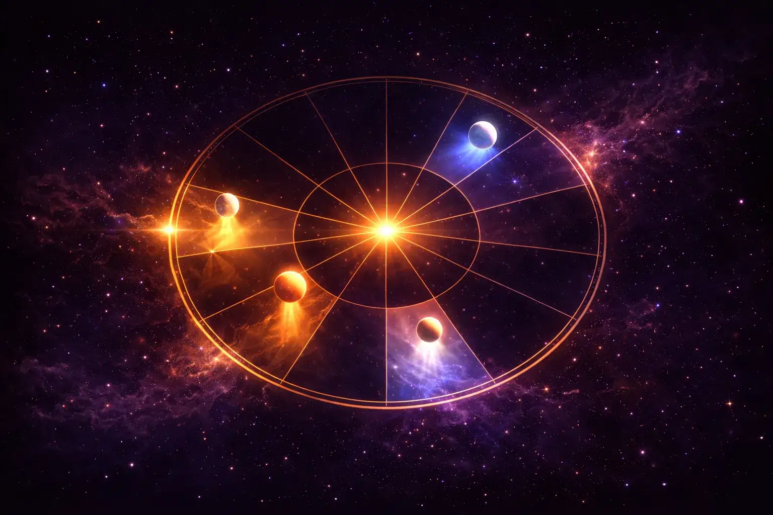 Planeten in Solarhoroskop-Häusern — leuchtend aktive Lebensbereiche vs. stille Häuser im Horoskoprad