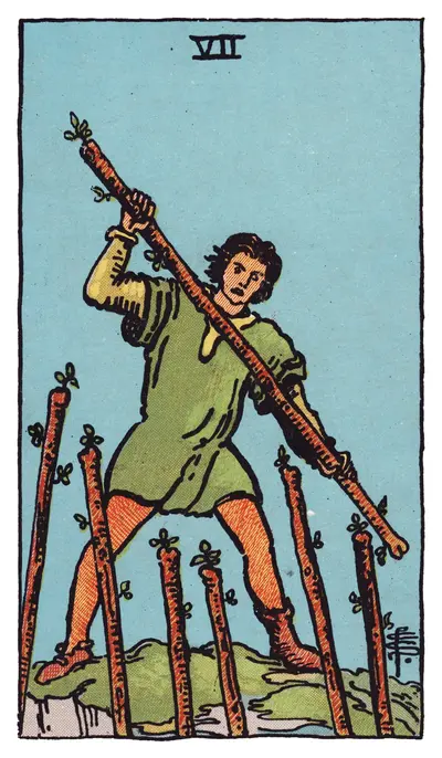 Sieben der Stäbe
