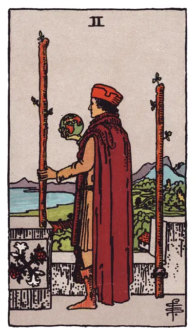 Zwei der Stäbe